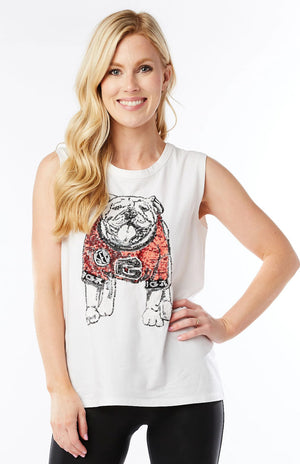 BULLDOG: Sequin Bling Sleeveless Tank