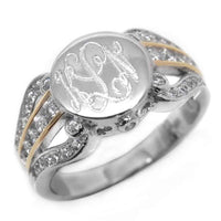 Lucia: Elegant Sterling Silver Circle Ring