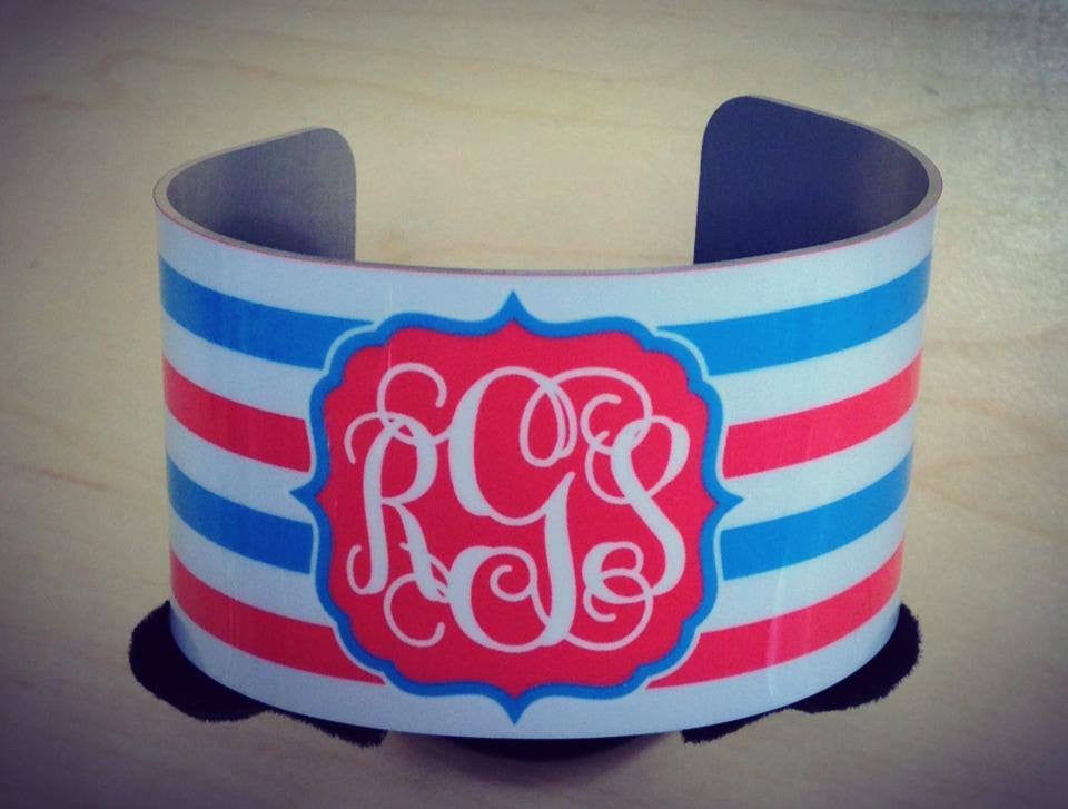 Custom Cuff Bracelet: Colorful Stripes