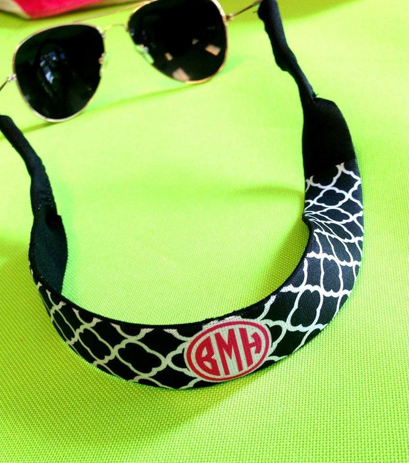 Monogram Croakie: Black Quarterfoil