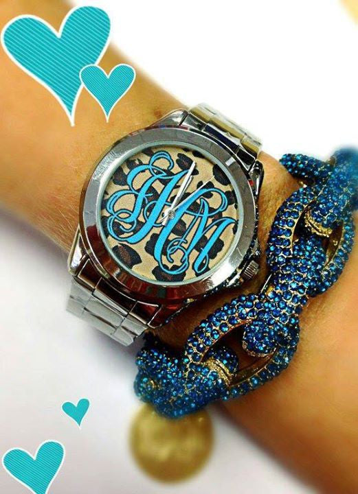 Cheetah Print Monogram Watch