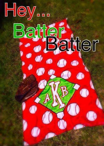 Beach Towel: Baseball/ Red