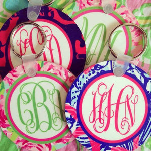 Monogrammed Key-chain: Circle