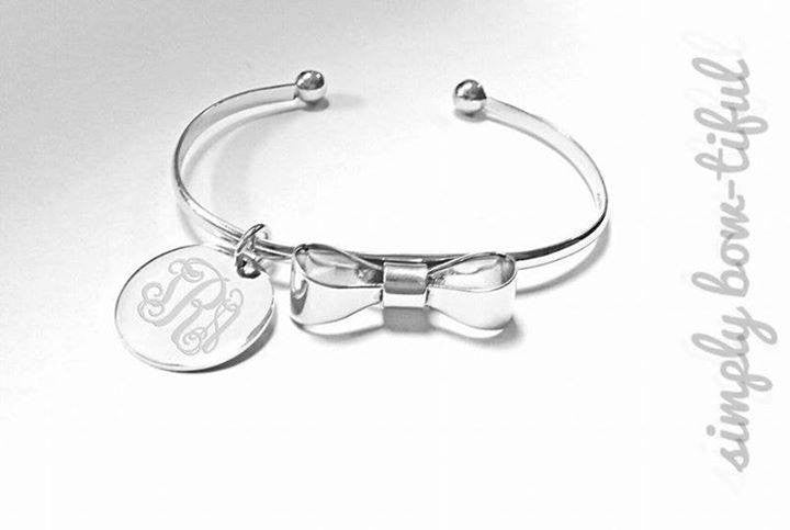 Classic Monogrammed Bow Bracelet