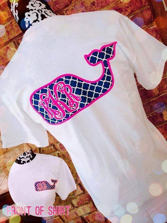 Whale Monogram T-Shirt: White