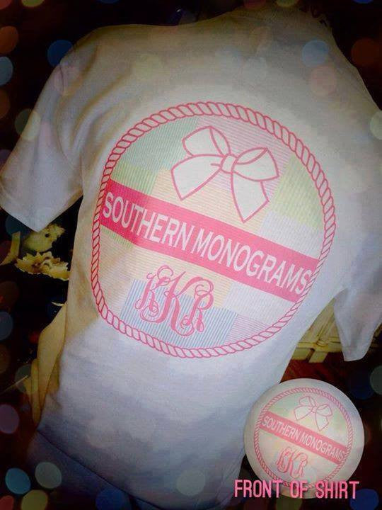 KK's: Southern Monograms/ White