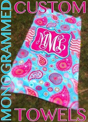 Beach Towel: Paisley/ Multi