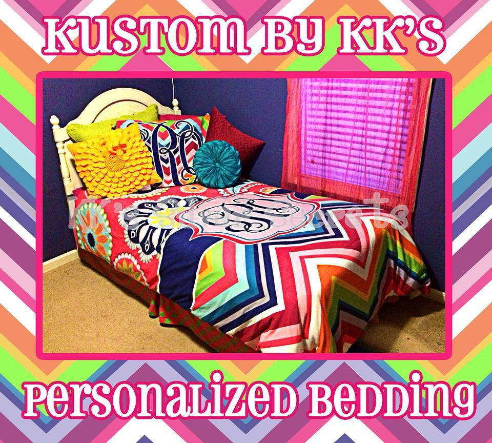 KK's Custom Bedding: Chevron/ Paisley