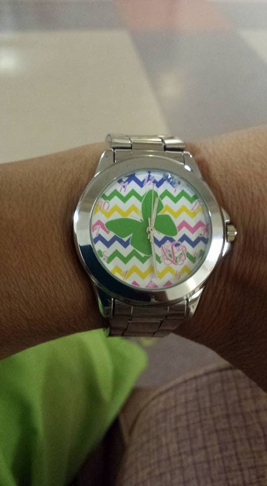 Monogram Watch: Butterfly/ Multi Chevron