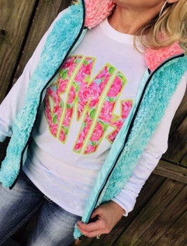 Lilly Print Monogram Tees
