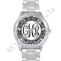 Monogram Damask Watch: Black/ White