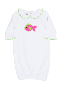 Embroidered Baby Day Gown