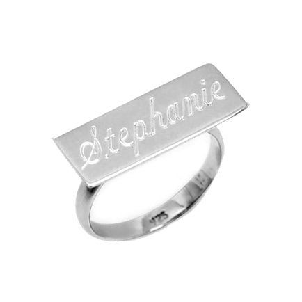 Personalized Bar Ring