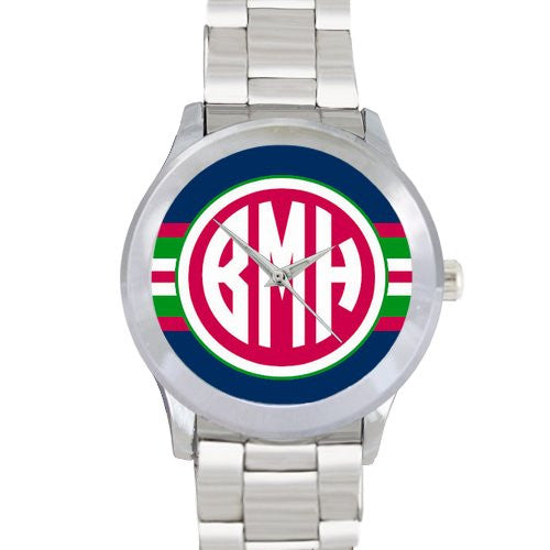 Stripe Watch: Navy/ White