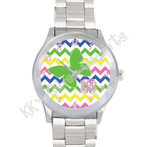 Monogram Watch: Butterfly/ Multi Chevron