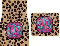 Monogram Car Mats: Cheetah