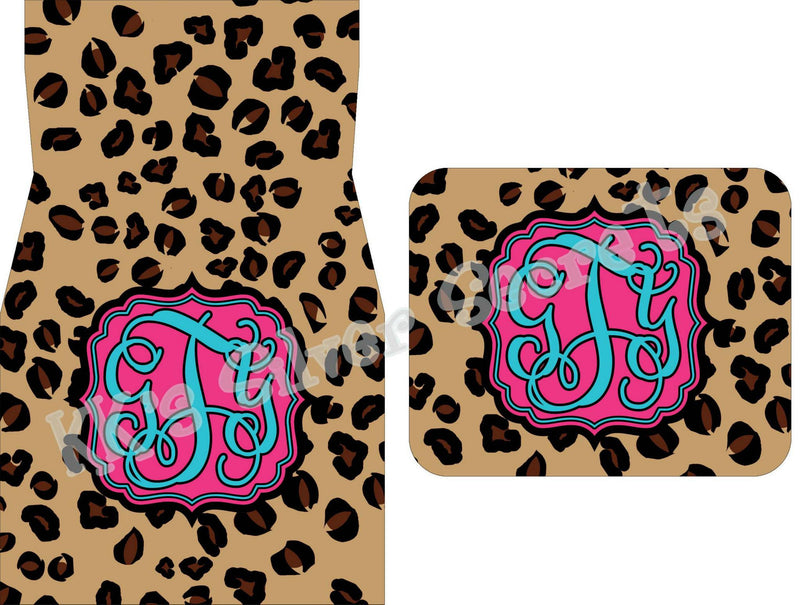 Monogram Car Mats: Cheetah