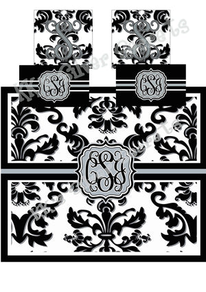 KK's Custom Bedding: Damask