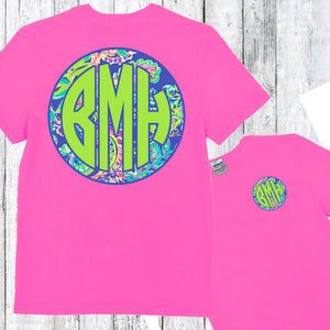 Exotic Monogram Shirt: Azalea
