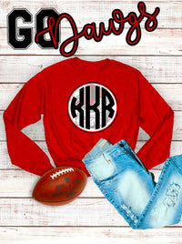 Bulldog Monogram Long Sleeve Shirt