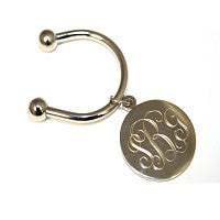 Engravable Round Keychain: Vine