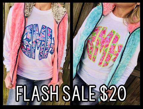 Lilly Print Monogram Tees