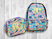 Custom Printed Monogram Backpacks