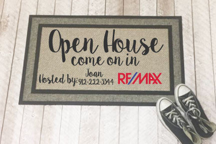 Personalized Real Estate/Open House Door Mats