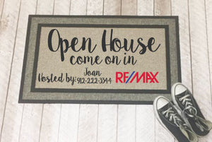 Personalized Real Estate/Open House Door Mats