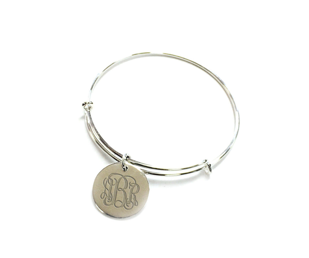 Adjustable Monogram Bangle