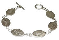 Mothers Day Bracelet: Oval/ Flat