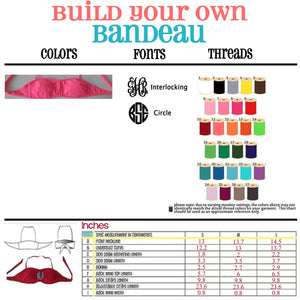 Monogram Bandeau Top: Pink