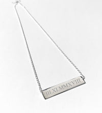 Engraving Bar Necklace