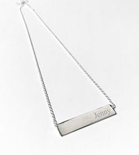 Engraving Bar Necklace