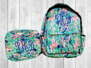 Custom Printed Monogram Backpacks