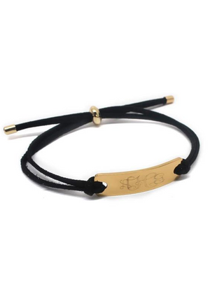 Kate: Suede Adjustable Bar Bracelet