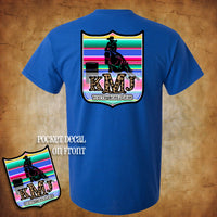 NFR Back Number Serape Barrel Racer Tee