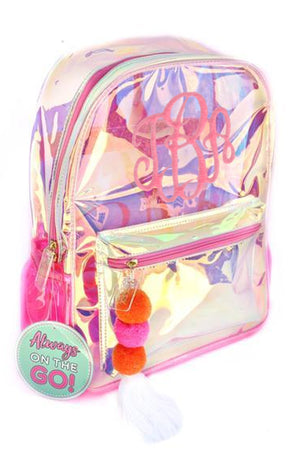 Iridescent Backpack: Light Pink Tones