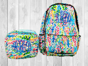 Custom Printed Monogram Backpacks