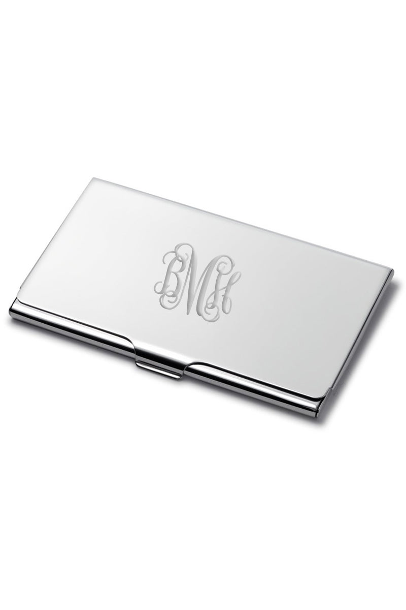 Monogram Business Card Holder