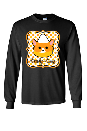 Candy-Corg Long Sleeve Shirt: Black