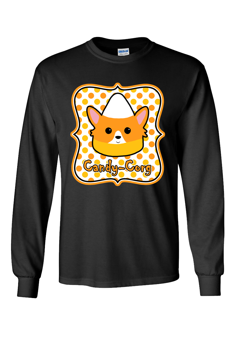 Candy-Corg Long Sleeve Shirt: Black