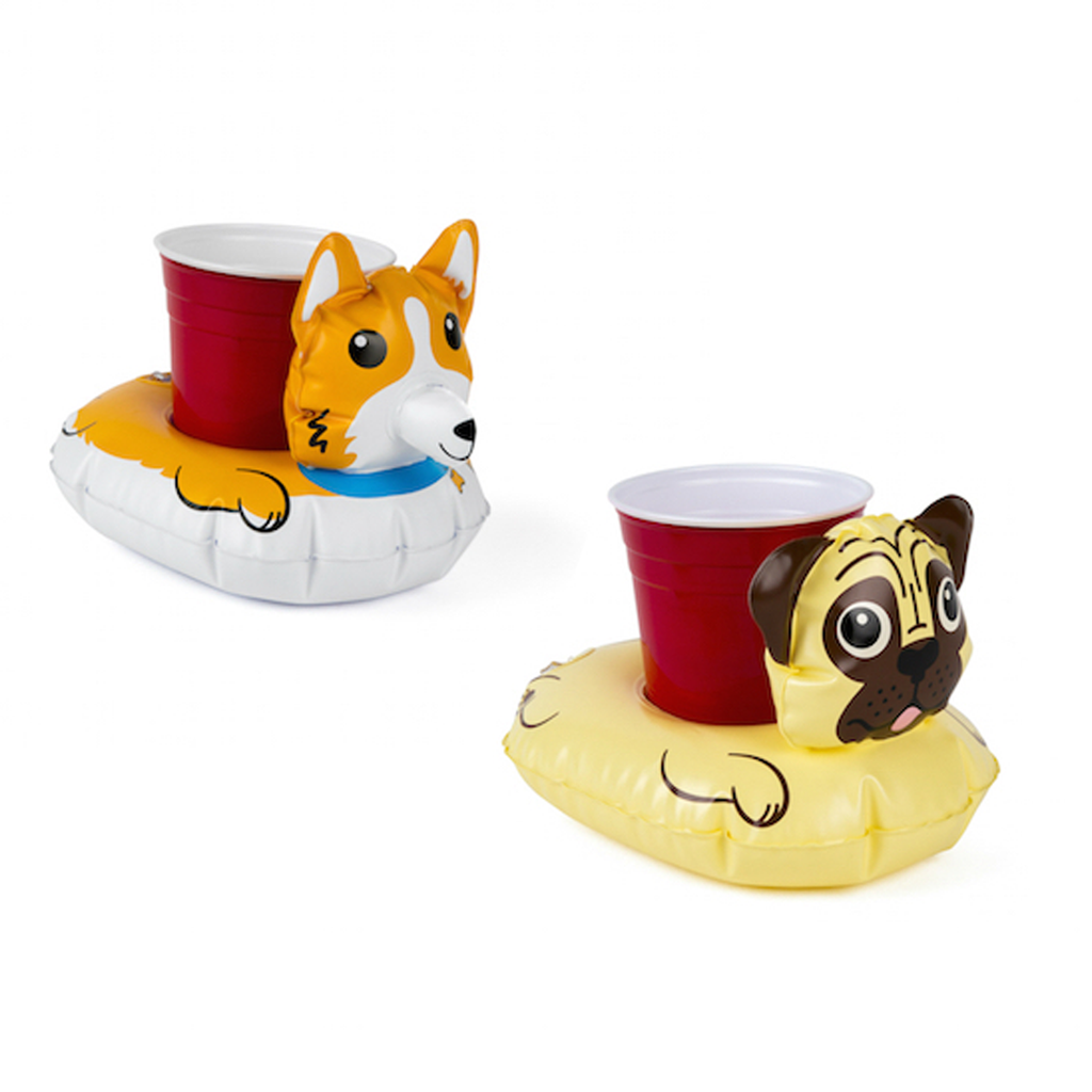 Dog Beverage Floats: Corgi/ Pug