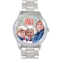 Custom Monogram Photo Watch