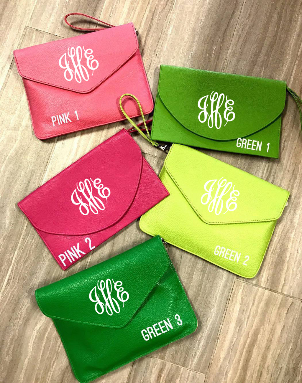 Monogram Envelope Clutches