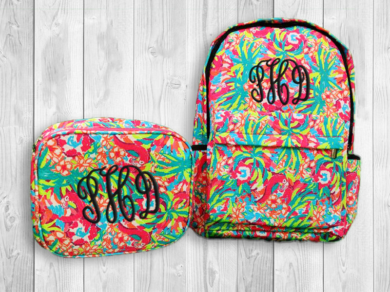 Custom Printed Monogram Backpacks