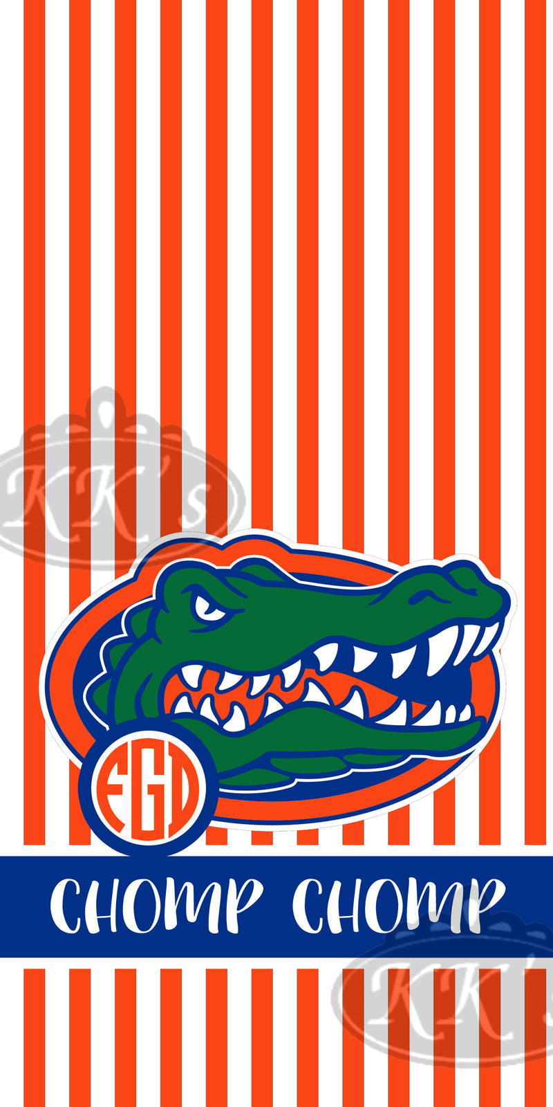 Chomp Chomp Gator Monogram Towel