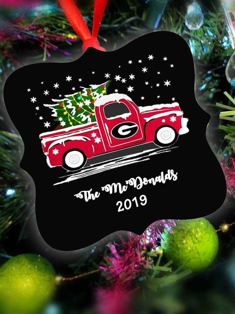 Ornament: GA Truck Monogram