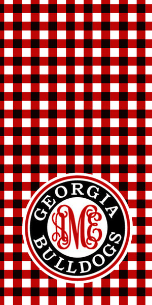 Georgia Bulldogs Monogram Towel