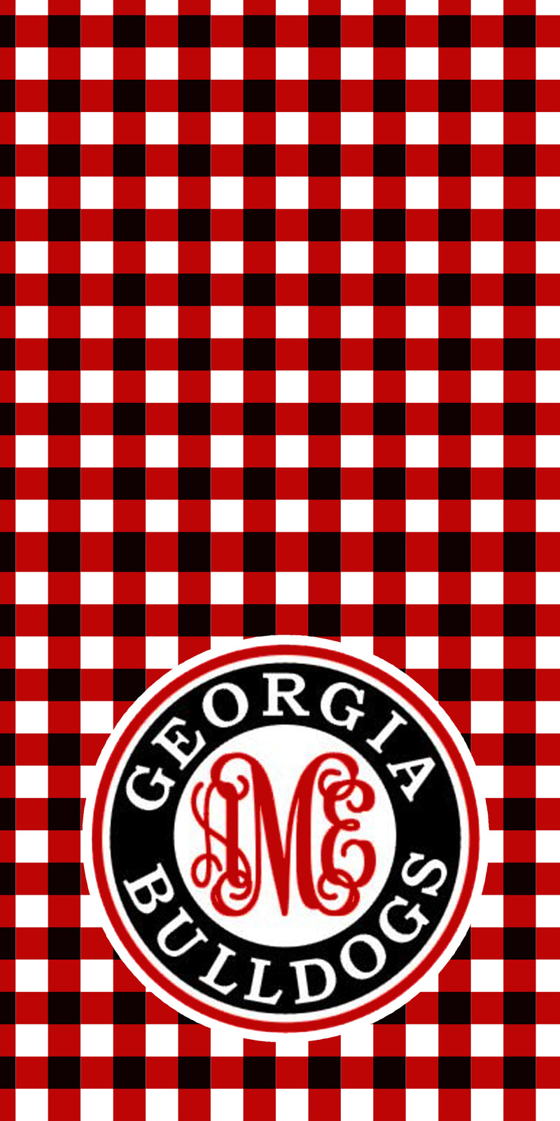 Georgia Bulldogs Monogram Towel